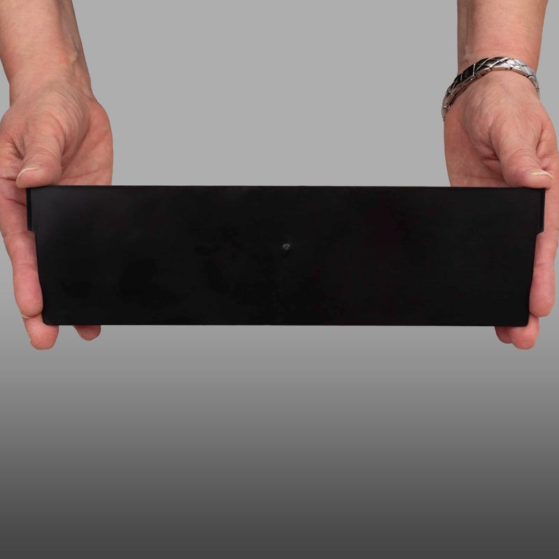 Akro-Mils 40170 Plastic Width Dividers for 4" Tall Shelf Bins Models 30170, 30178, and 30174, Custom Storage Inserts for Tools, Crafts & Supplies, 24-Pack, Black - Image 2